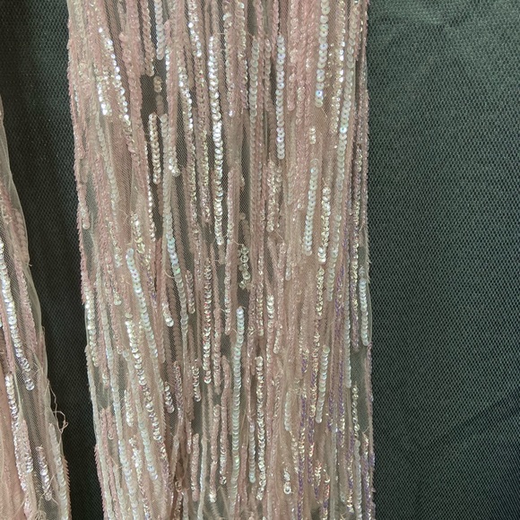 Amen Black Label Pink Sequin Tulle Flare Pants 38 - Picture 3 of 8
